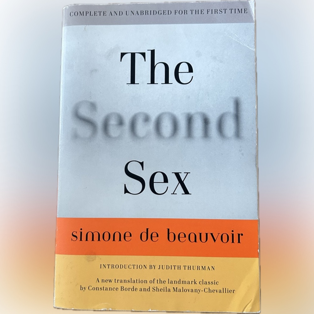 (3 for 35) the second sex (novel) Simone de Beauvoir, vintage copy